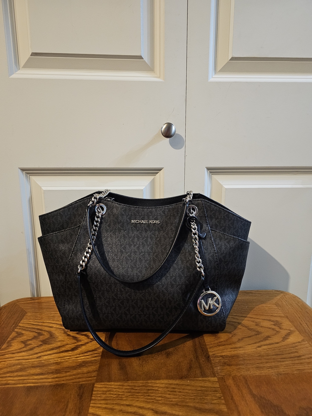Michael Kors Black Logo Tote Bag